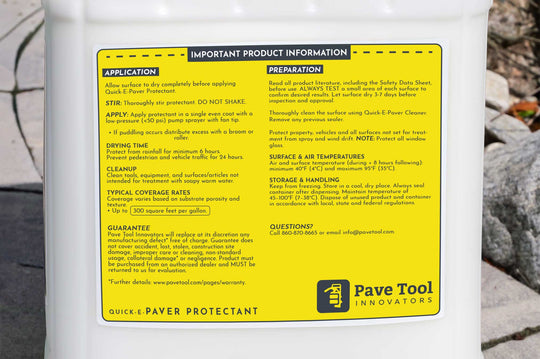 Quick-E-Paver Protectant (5 Gallon) (Backordered ETA TBD)