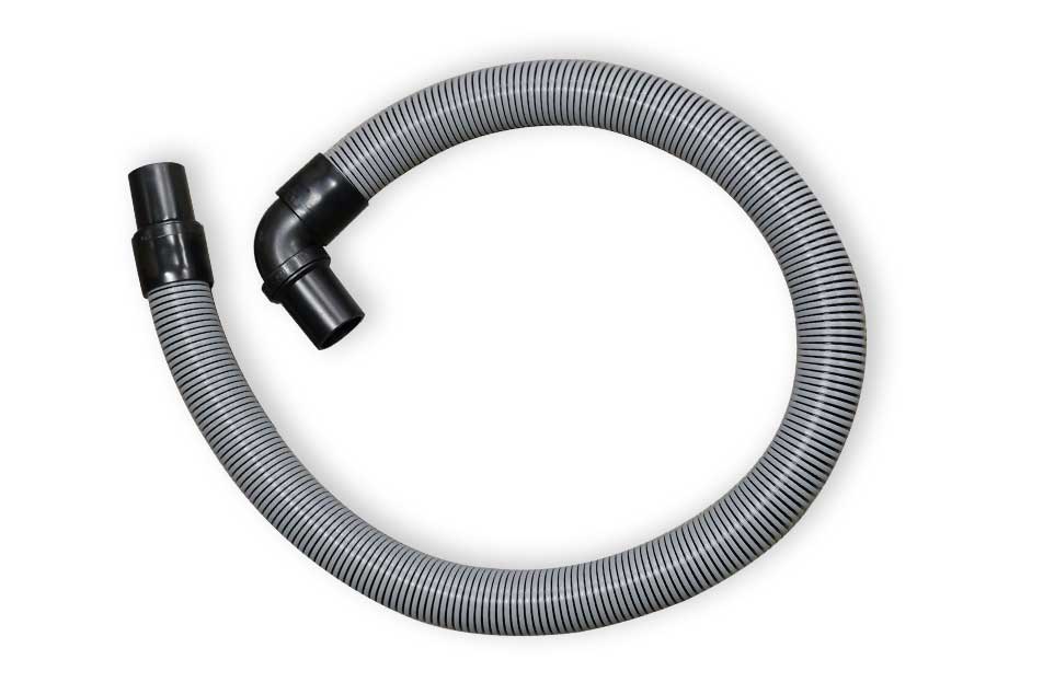 Vacuum cleaner hose on a white background