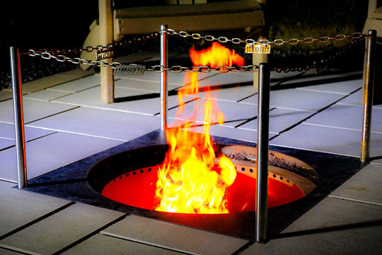 VersaFlame | Fogón sin humo, empotrado en el suelo